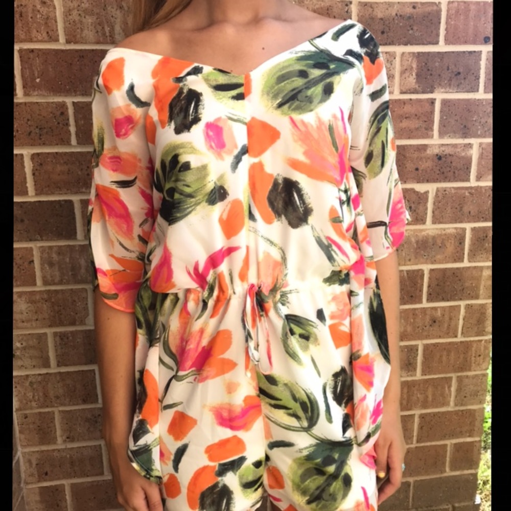 Cute Summer Floral Romper